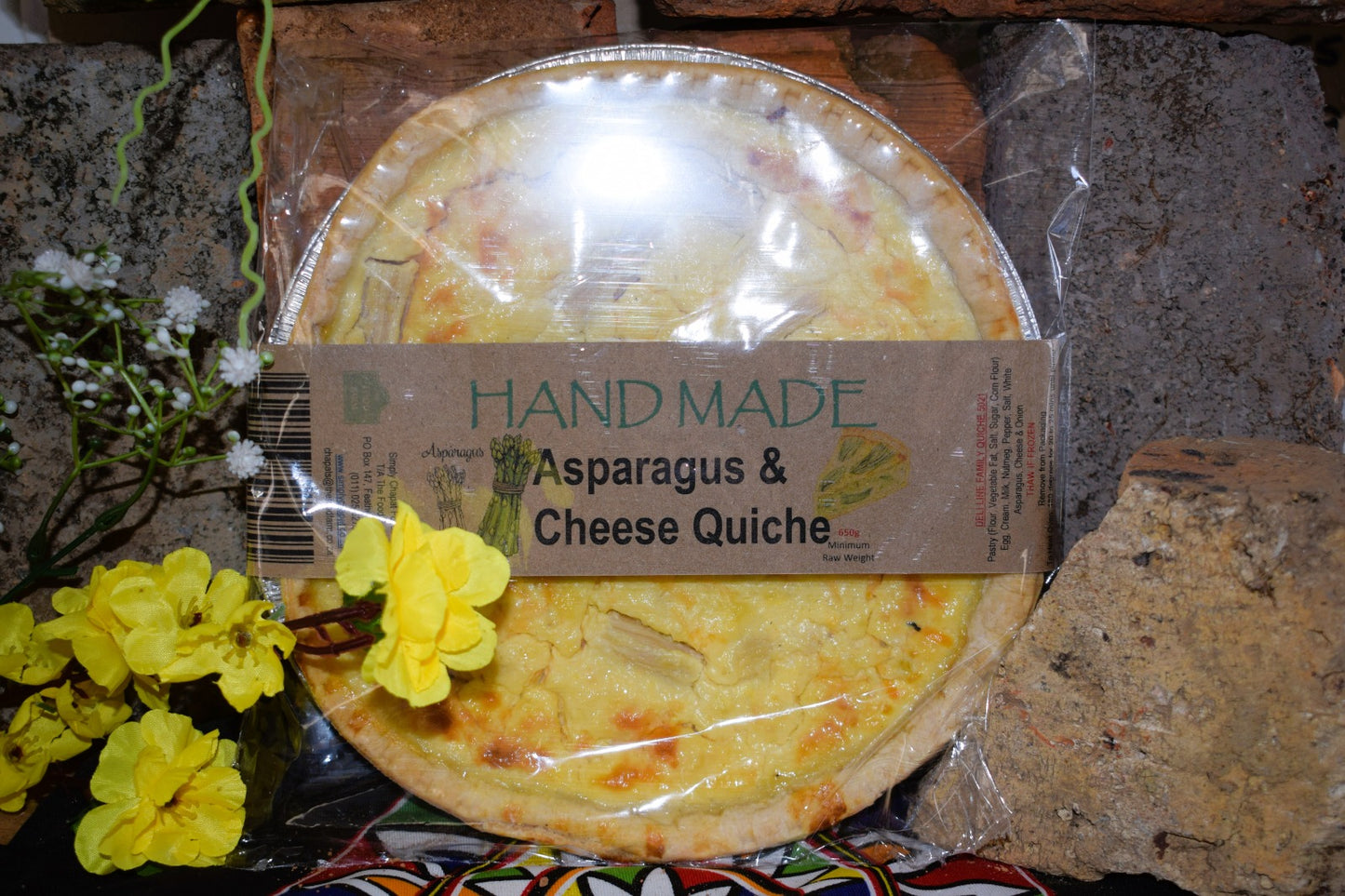 Family Quiche - Asparagus & Cheese