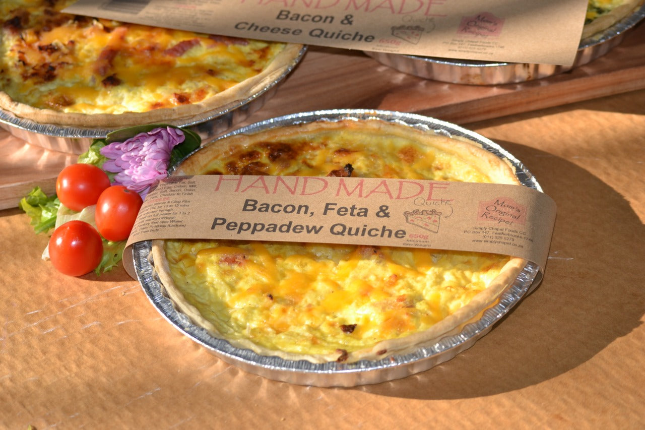 Family Quiche - Bacon, Feta & Peppadew