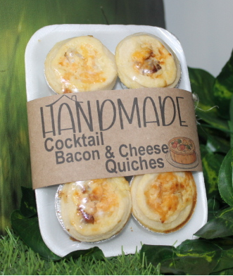 Cocktail Pack Quiches - Bacon & Cheese