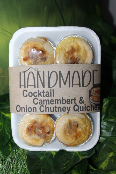 Cocktail Pack Quiches - Camembert & Caramelized Onion