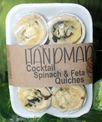 Cocktail Pack Quiches - Spinach & Feta