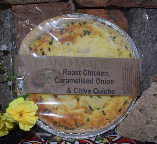 Family Quiche - Roast Chicken, Caramelized Onion & Chive 720g
