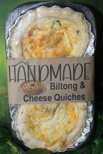 Twin Pack Quiches - Biltong, Cheese & Caramelized Onion