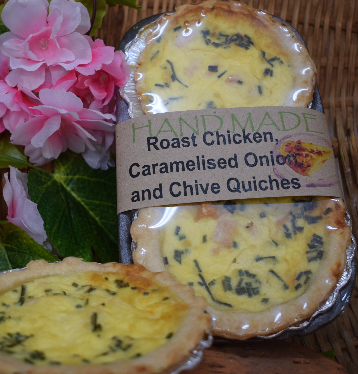 Twin Pack Quiches - Roasted Chicken with Caramelized Onion & Chives